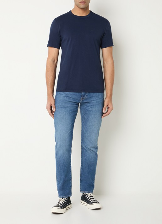 Levi's 502 skinny jeans met lichte wassing - voorkant 5 indigo