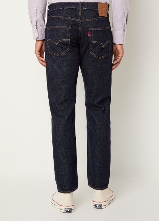 Levi's 502 slim fit jeans met donkere wassing - achterkant indigo