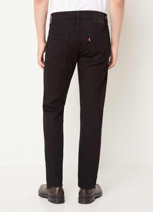 Levi's 502 slim fit jeans met gekleurde wassing - achterkant zwart