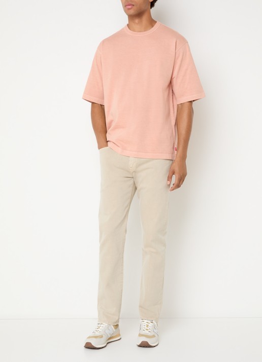 Levi's 502 slim fit jeans met gekleurde wassing - voorkant 5 vanillegeel