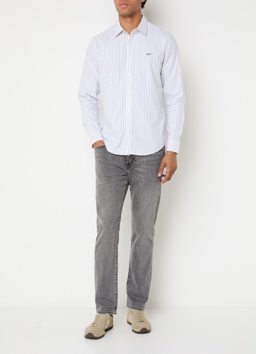 Levi's 502 slim fit jeans met gekleurde wassing - voorkant 4 grijs
