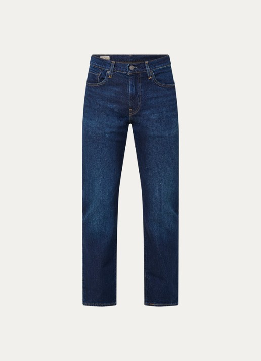 Levi's 502 tapered jeans  met donkere wassing - voorkant 4 indigo