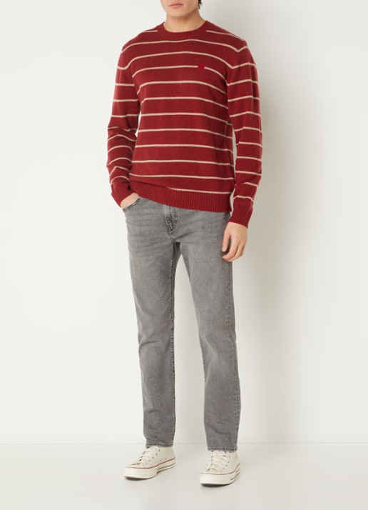 Levi's 502 tapered jeans met gekleurde wassing - voorkant 5 grijs