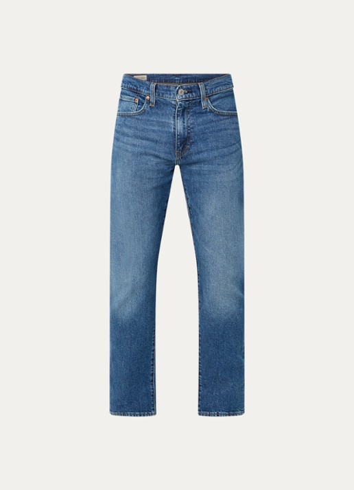 Levi's 502 tapered jeans met medium wassing - voorkant indigo