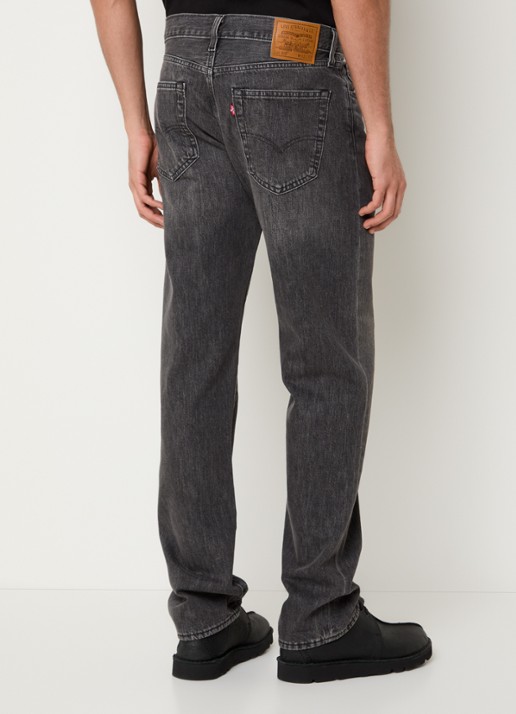 Levi's 505 straight leg jeans met gekleurde wassing - achterkant 5 donkergrijs