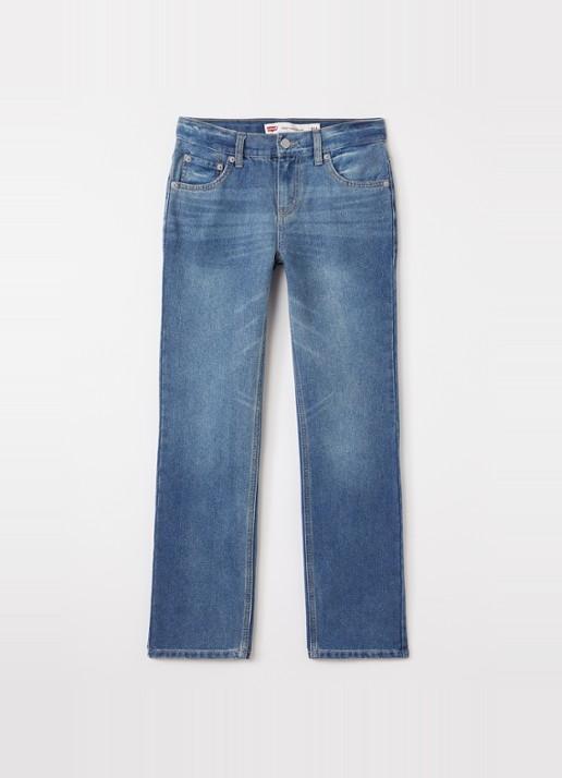 Levi's 505 straight leg jeans met medium wassing