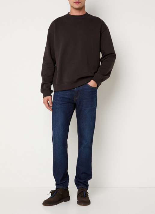 Levi's 511 Slim fit jeans  met donkere wassing - voorkant 5 indigo
