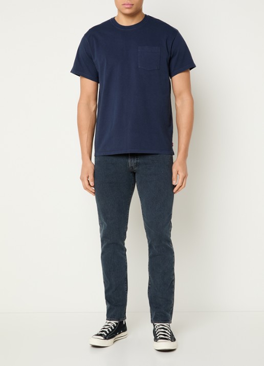 Levi's 511 slim fit jeans met donkere wassing - voorkant 2 indigo