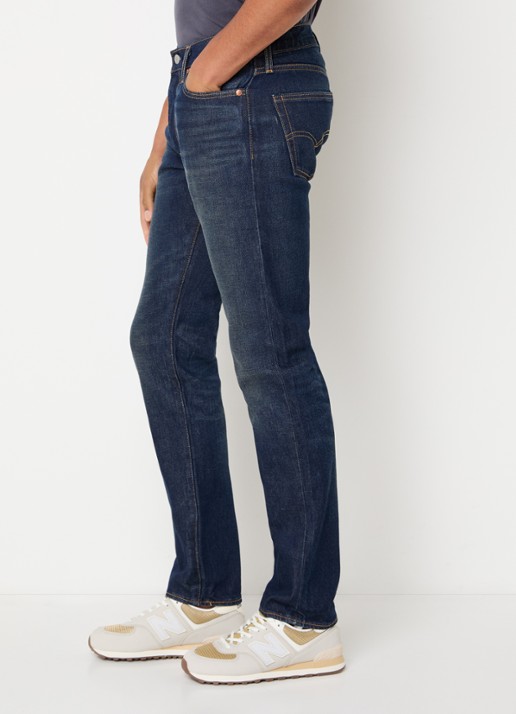 Levi's 511 slim fit jeans met donkere wassing - detail 3 indigo