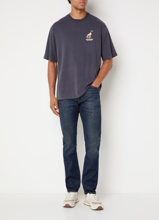 Levi's 511 slim fit jeans met donkere wassing - voorkant 5 indigo