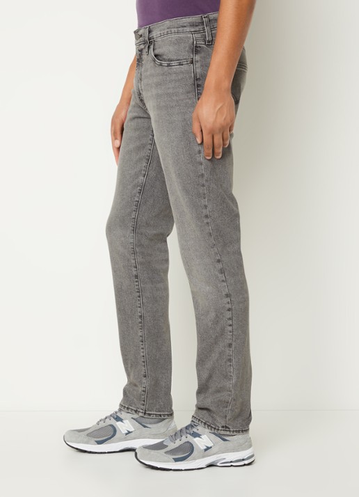 Levi's 511 slim fit jeans met gekleurde wassing - detail 4 grijs