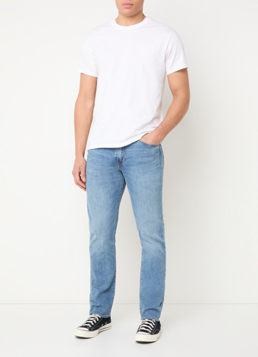 Levi's 511 slim fit jeans met lichte wassing - voorkant 2 indigo