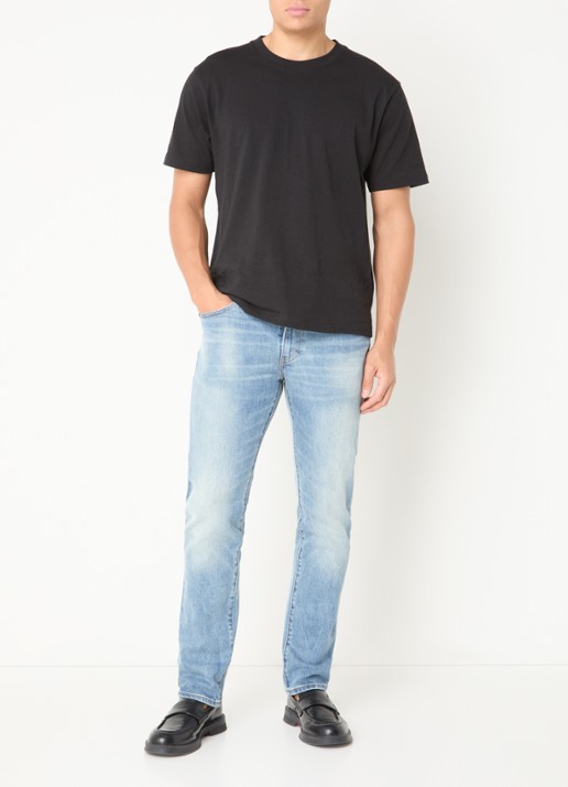 Levi's 511 slim fit jeans met medium wassing en steekzakken - voorkant 4 indigo