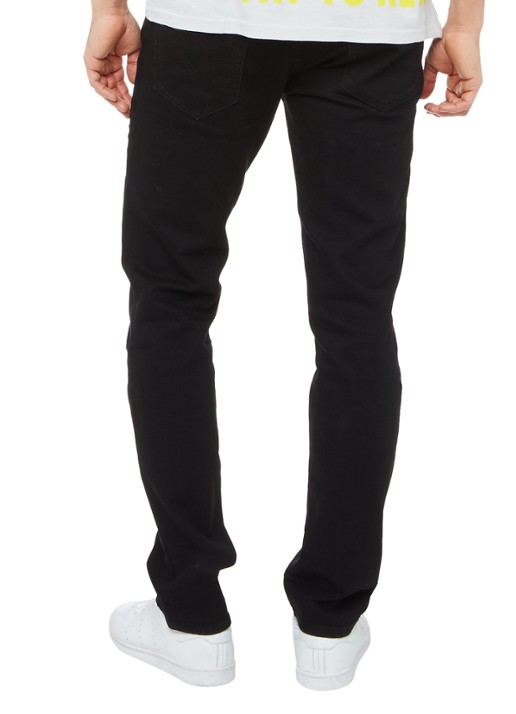 Levi's 511 slim fit jeans met stretch - achterkant zwart