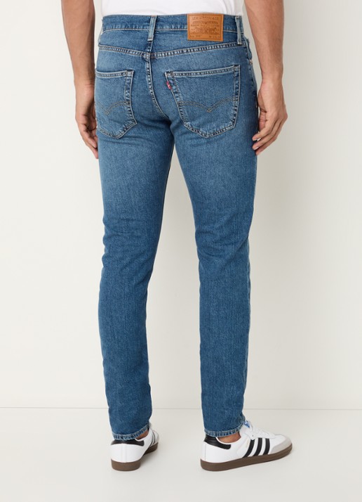 Levi's 512 slim fit jeans met donkere wassing - achterkant 3 indigo
