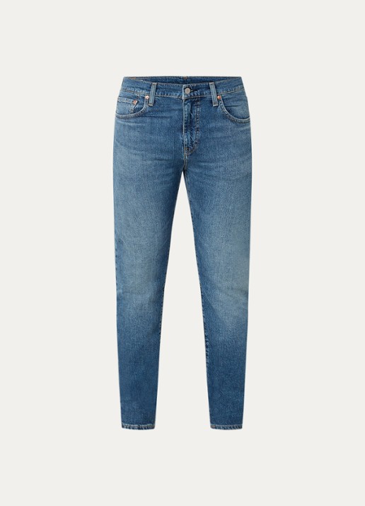 Levi's 512 slim fit jeans met donkere wassing - voorkant 4 indigo