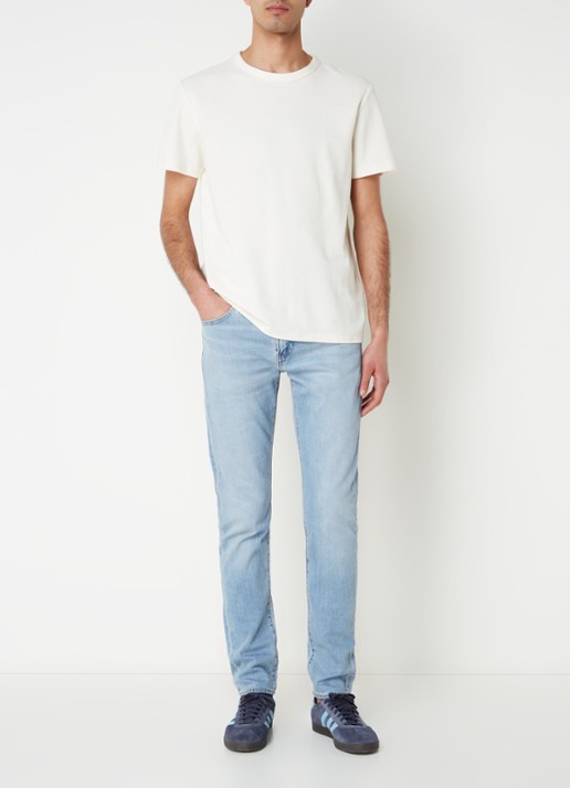 Levi's 512 slim fit jeans met steekzakken - voorkant 5 indigo