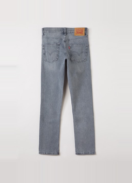 Levi's 512 slim fit jeans - voorkant 2 middengrijs
