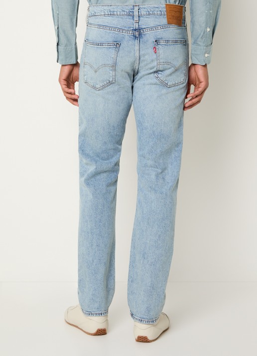 Levi's 518 slim fit jeans met lichte wassing - achterkant indigo