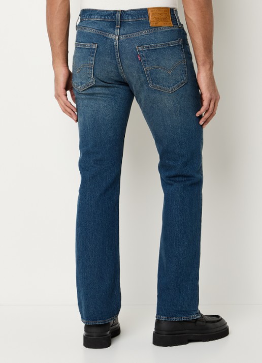 Levi's 527 slim fit jeans met donkere wassing - achterkant indigo
