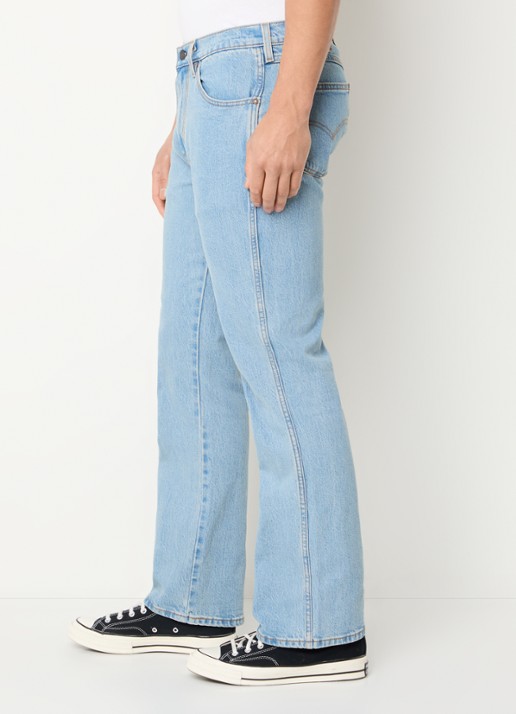 Levi's 537 slim fit jeans met lichte wassing - detail 2 indigo