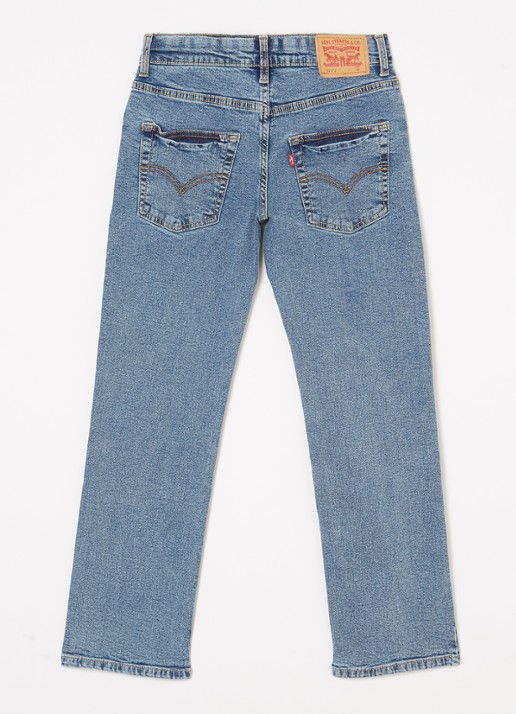 Levi's 551 straight fit jeans met medium wassing - voorkant 2 indigo