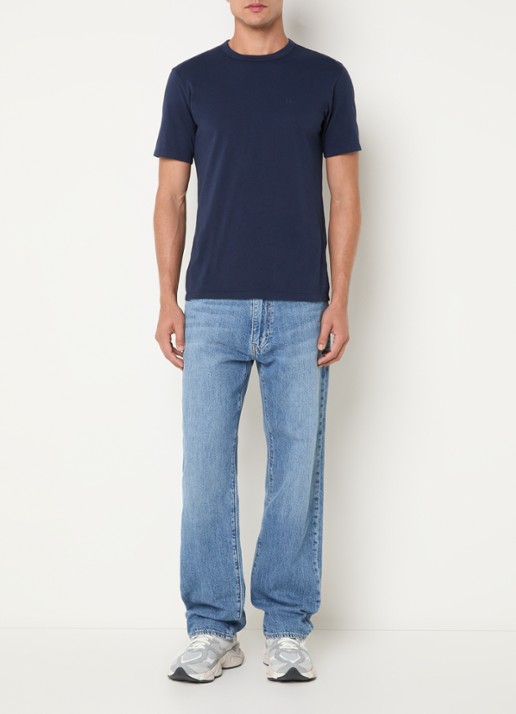 Levi's 555 straight fit jeans met medium wassing - voorkant 2 indigo