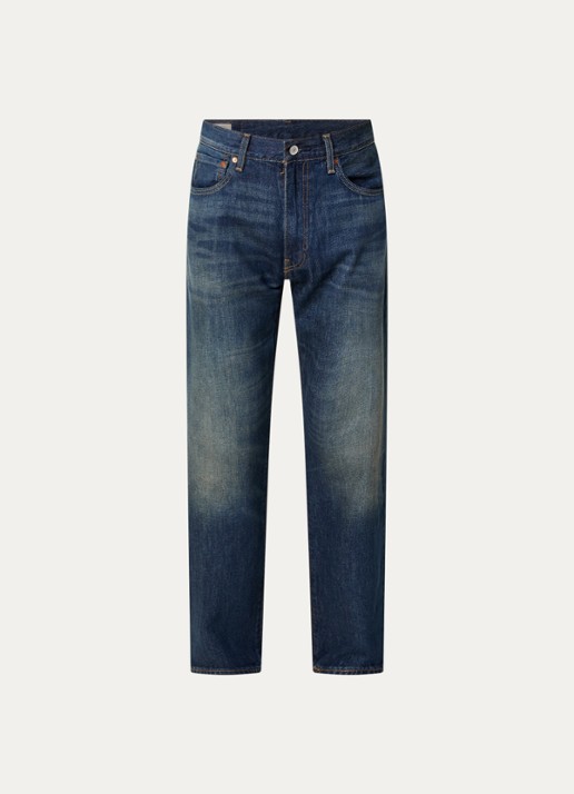 Levi's 555 straight leg jeans met donkere wassing - voorkant 4 indigo