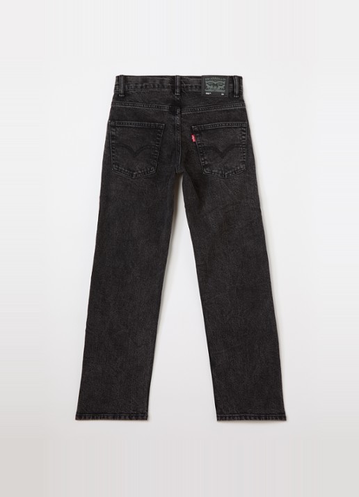 Levi's 555 straight leg jeans met gekleurde wassing - voorkant 3 zwart