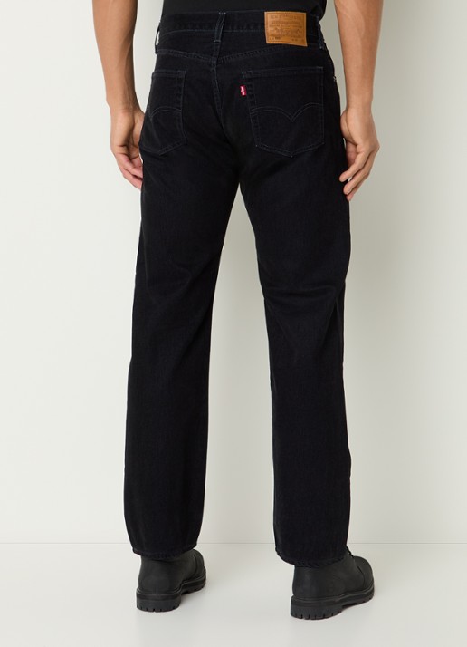 Levi's 555 straight leg jeans met gekleurde wassing - achterkant 5 indigo