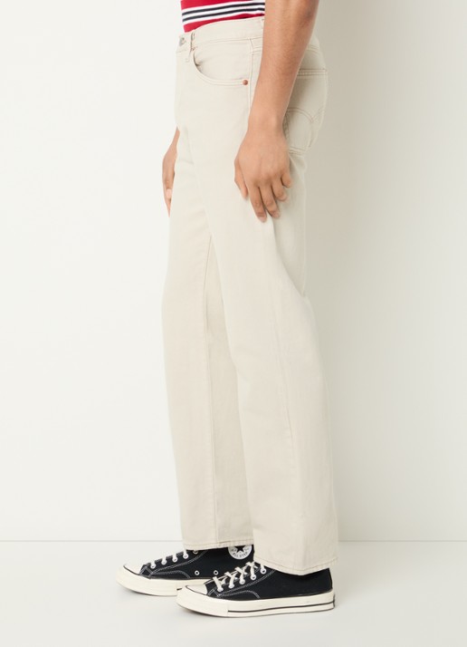 Levi's 555 straight leg jeans met gekleurde wassing - detail 5 beige