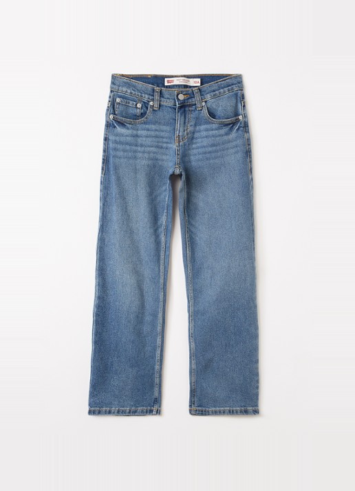Levi's 555 straight leg relaxed jeans met medium wassing