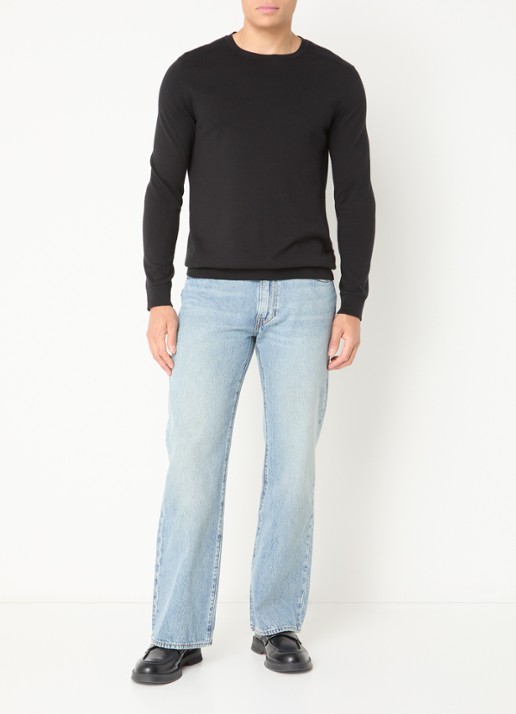 Levi's 567 straight leg jeans met medium wassing - voorkant 2 indigo