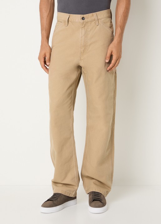 Levi's 568 loose fit cargobroek met steekzakken - detail 4 oranjebruin