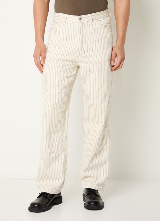 Levi's 568 Loose fit cargobroek van denim met gekleurde wassing en streepprint