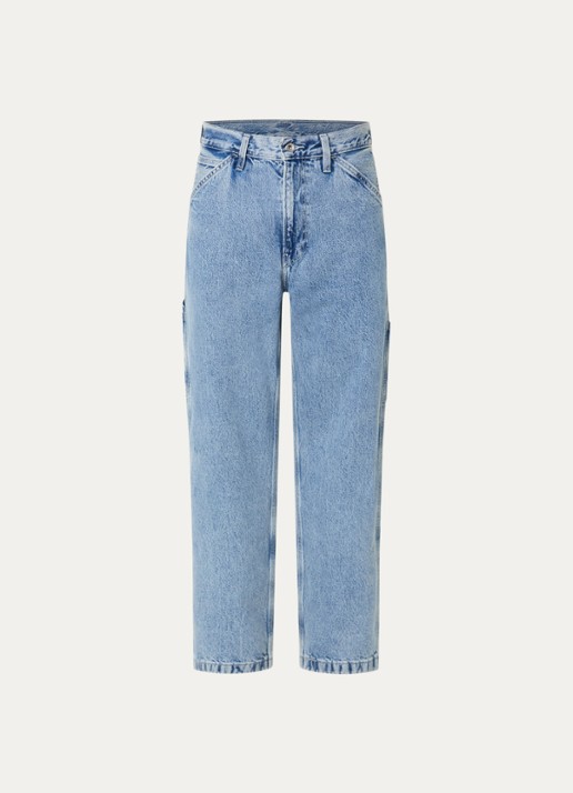 Levi's 568 Loose fit jeans met lichte wassing - voorkant 2 indigo