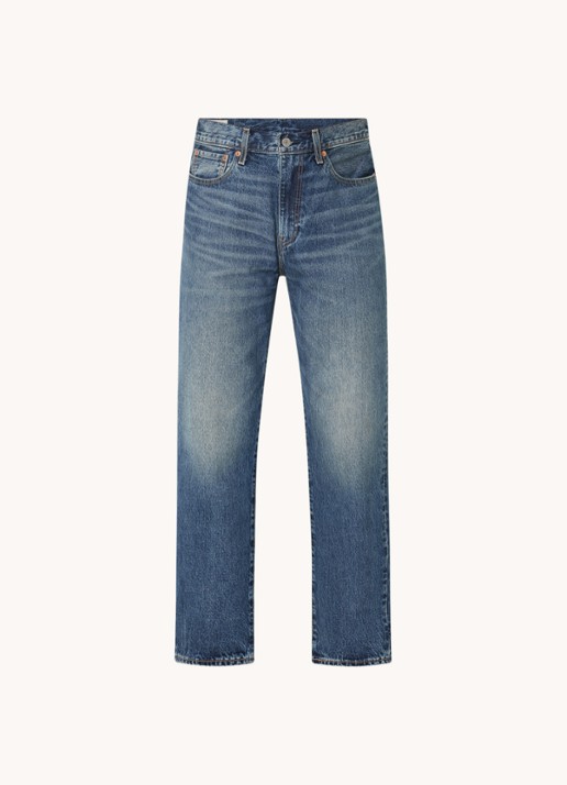 Levi's 568 loose fit jeans met medium wassing - voorkant indigo