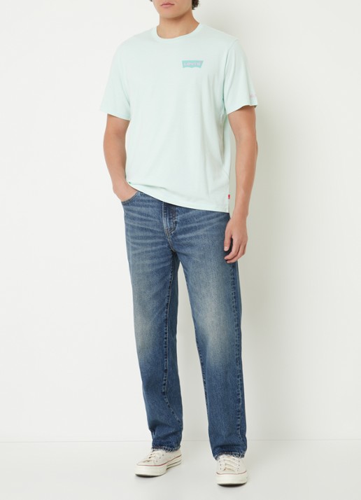Levi's 568 loose fit jeans met medium wassing - voorkant 2 indigo