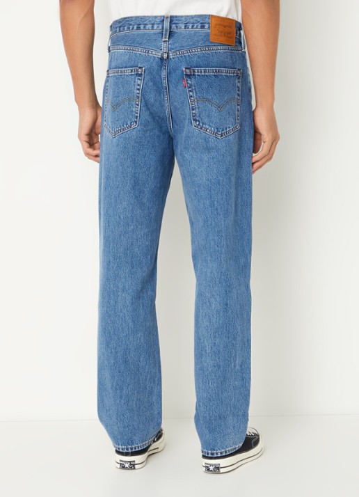 Levi's 568 stay loose fit jeans met medium wassing - achterkant 3 indigo