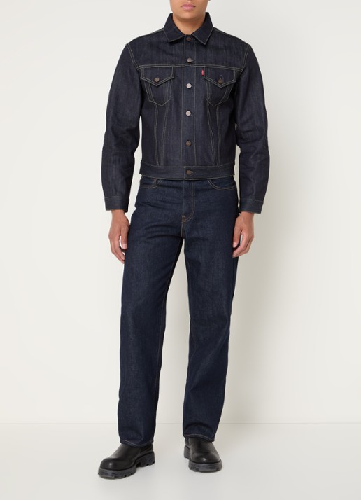 Levi's 568 straight leg jeans met donkere wassing - voorkant 3 indigo