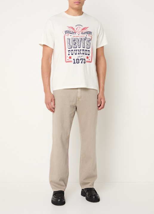 Levi's 568 straight leg jeans met gekleurde wassing - voorkant 5 zand
