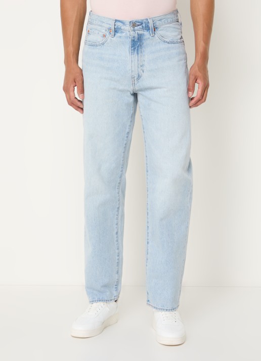 Levi's 568 straight leg jeans met lichte wassing