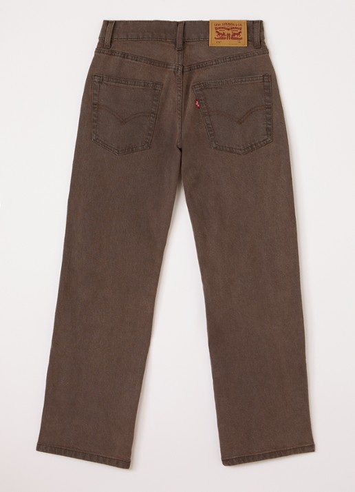 Levi's 578 wide leg jeans met gekleurde wassing - voorkant 2 bruin