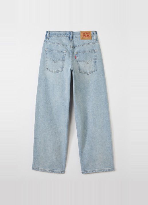 Levi's 578 wide leg jeans met gekleurde wassing - voorkant 2 indigo