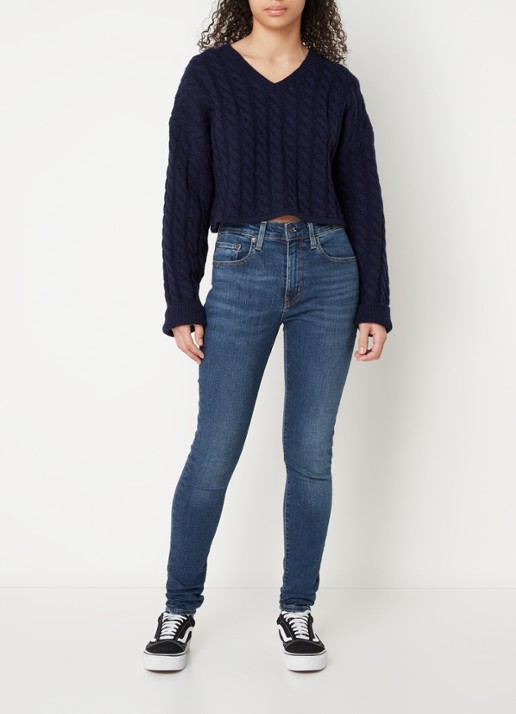 Levi's 721 HIGH RISE SKINNY BLUE WAVE - voorkant 2 indigo