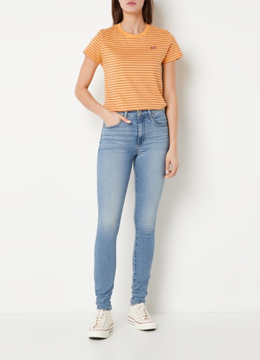 Levi's 721 HIGH RISE SKINNY BLUE WAVE - voorkant 2 indigo