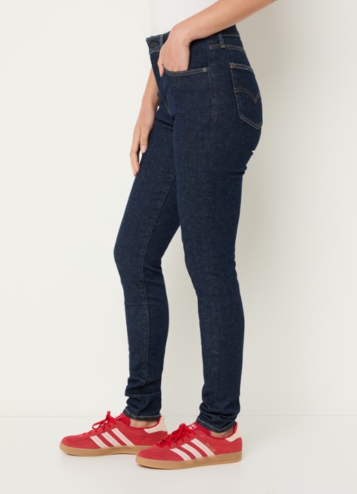 Levi's 721 high waist skinny jeans met donkere wassing - detail 5 indigo