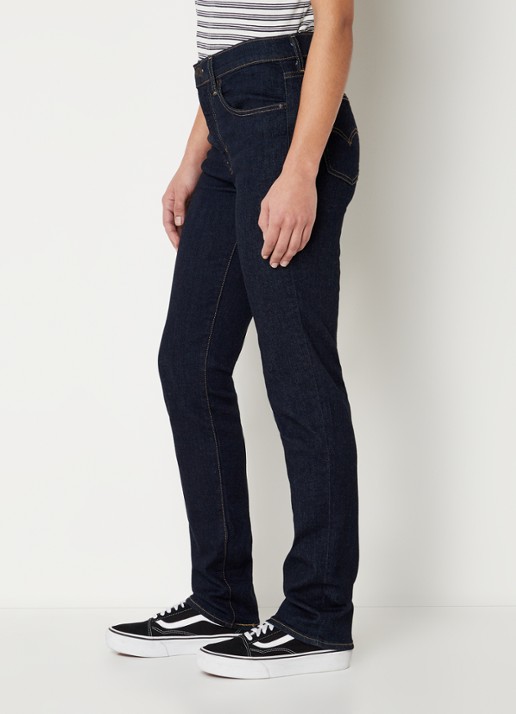 Levi's 724 HIGH RISE STRAIGHT BLUE WA - detail 5 indigo