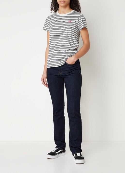 Levi's 724 HIGH RISE STRAIGHT BLUE WA - voorkant 3 indigo