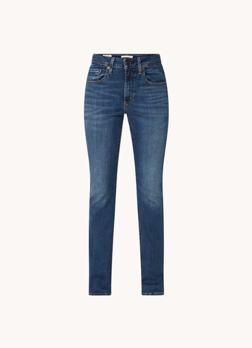 Levi's 725 HIGH RISE BOOTCUT BLUE WAV - voorkant 2 indigo